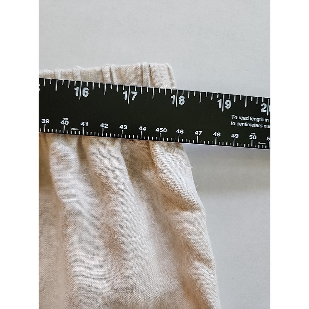 Chelsea Studio Womens Linen Wide Leg Pants Sz 20 Ivory Beachy Resort Lagenlook - Picture 6 of 10